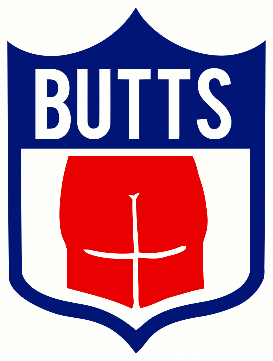 NFL Butts Logo fabric transfer